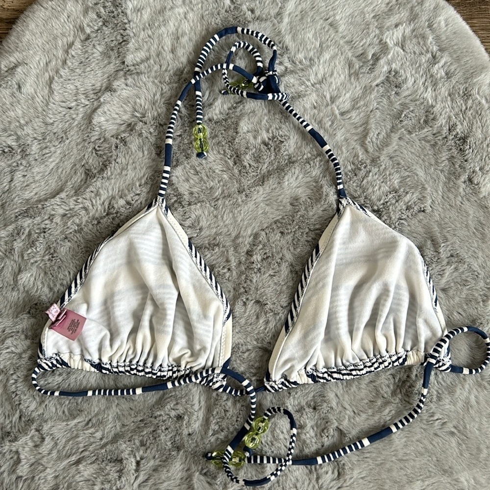 Calypso St. Barth Resist Stripe Bikini Top size L - Picture 3 of 4